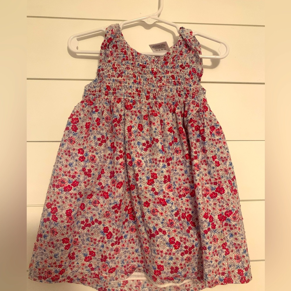 Woven dress 18months floral pattern